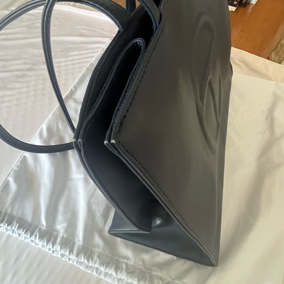 Large Telfar Navy Blue Shopping Bag - Picture 9 of 9